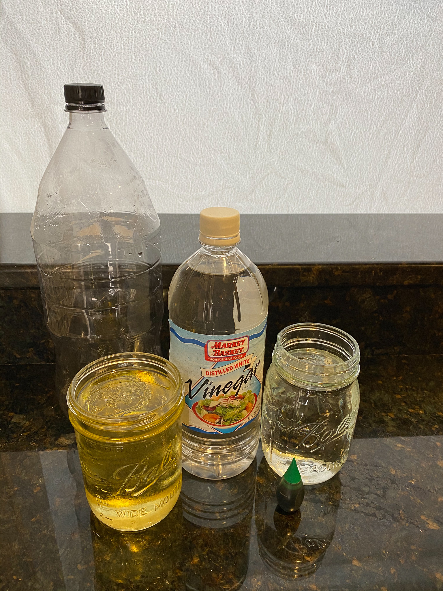 water oil vinegar experiment