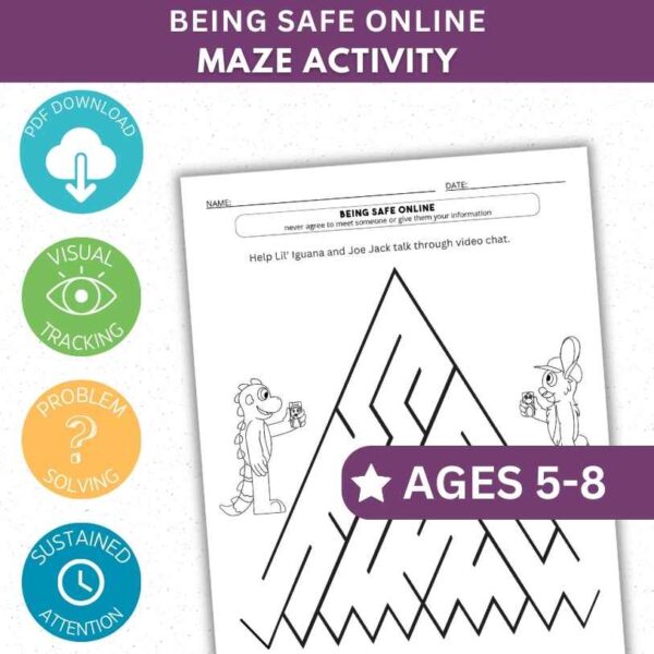 Being Safe Online Activity - Internet Safety Maze