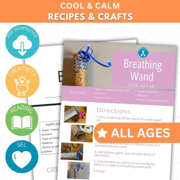 Cool & Calm Activity - Breathing Wand Craft