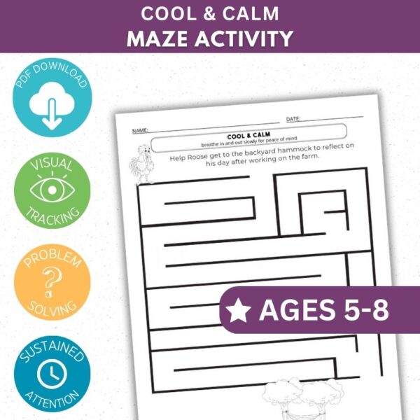 Cool & Calm Activity - Maze